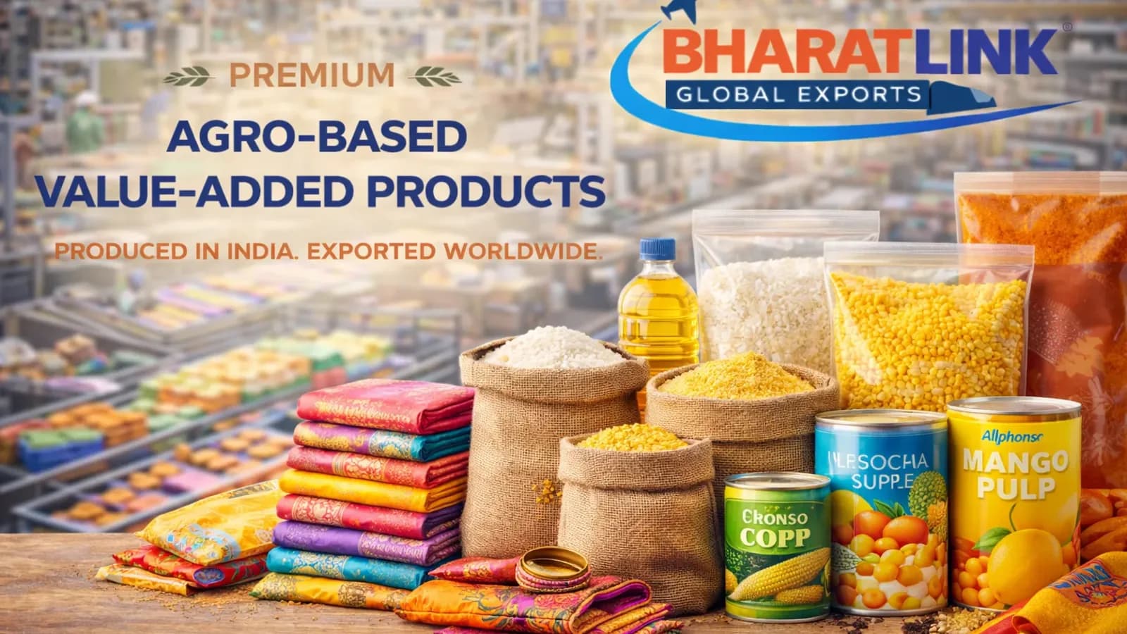 Indian agricultural produce and value-added food products