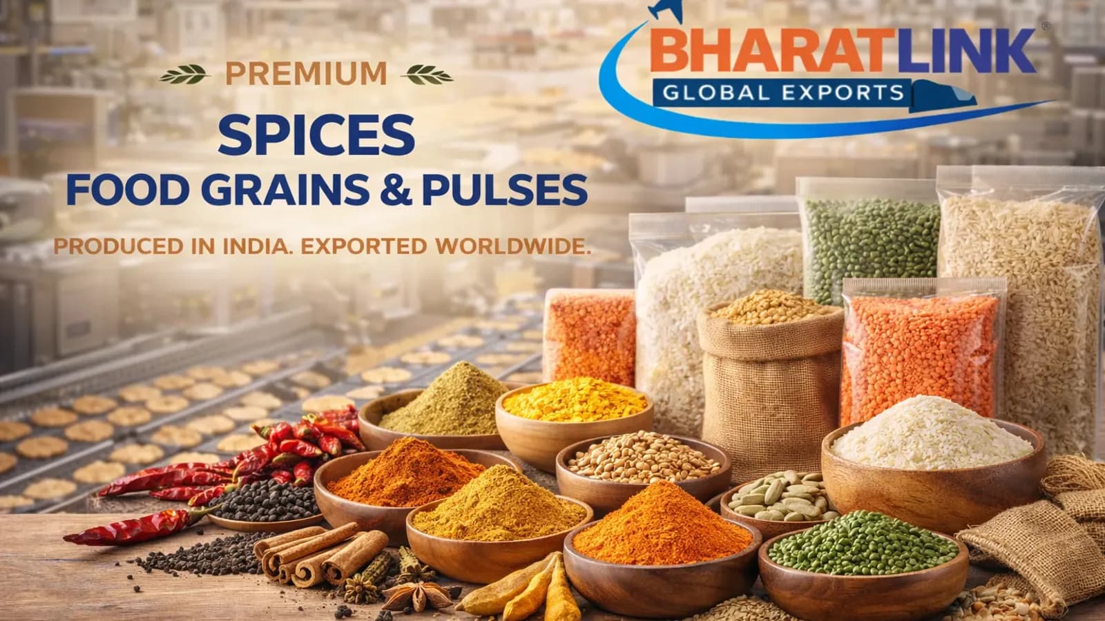 Colourful whole and powdered Indian spices